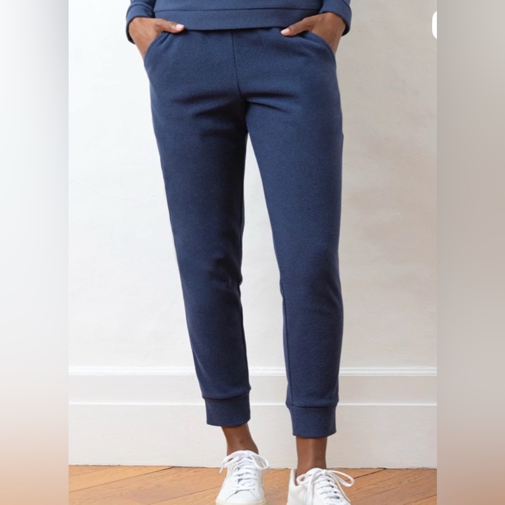 Dudley Stephens Fleece Jay Joggers Size‎ Large in Navy Blue - Picture 2 of 11